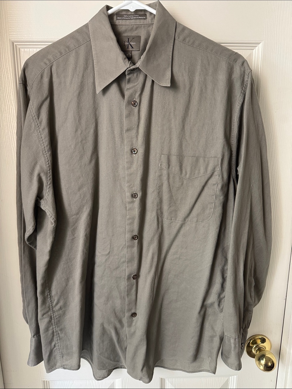 Calvin Klein Men's Olive Shirt Jacket